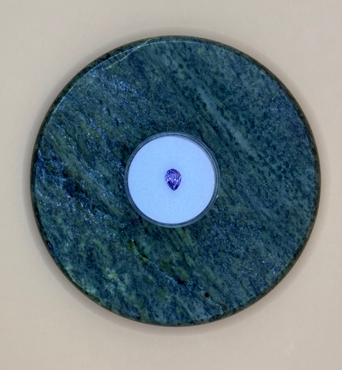 Natural Unheated Purple Sapphire, 1.06 ct Pear Cut, Sri Lanka